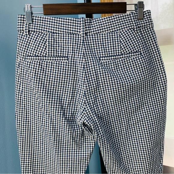 GAP Navy Gingham Signature Skinny Ankle Pants - Picture 7 of 7